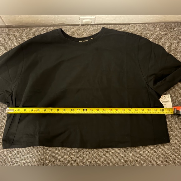 NWT Good American COTTON CROPPED LONG SLEEVE, Color: BLACK001, size 2XL - Picture 11 of 13